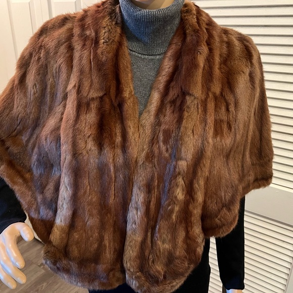 Genuine Mink Fur stole Vntg/ no offers - Picture 2 of 9
